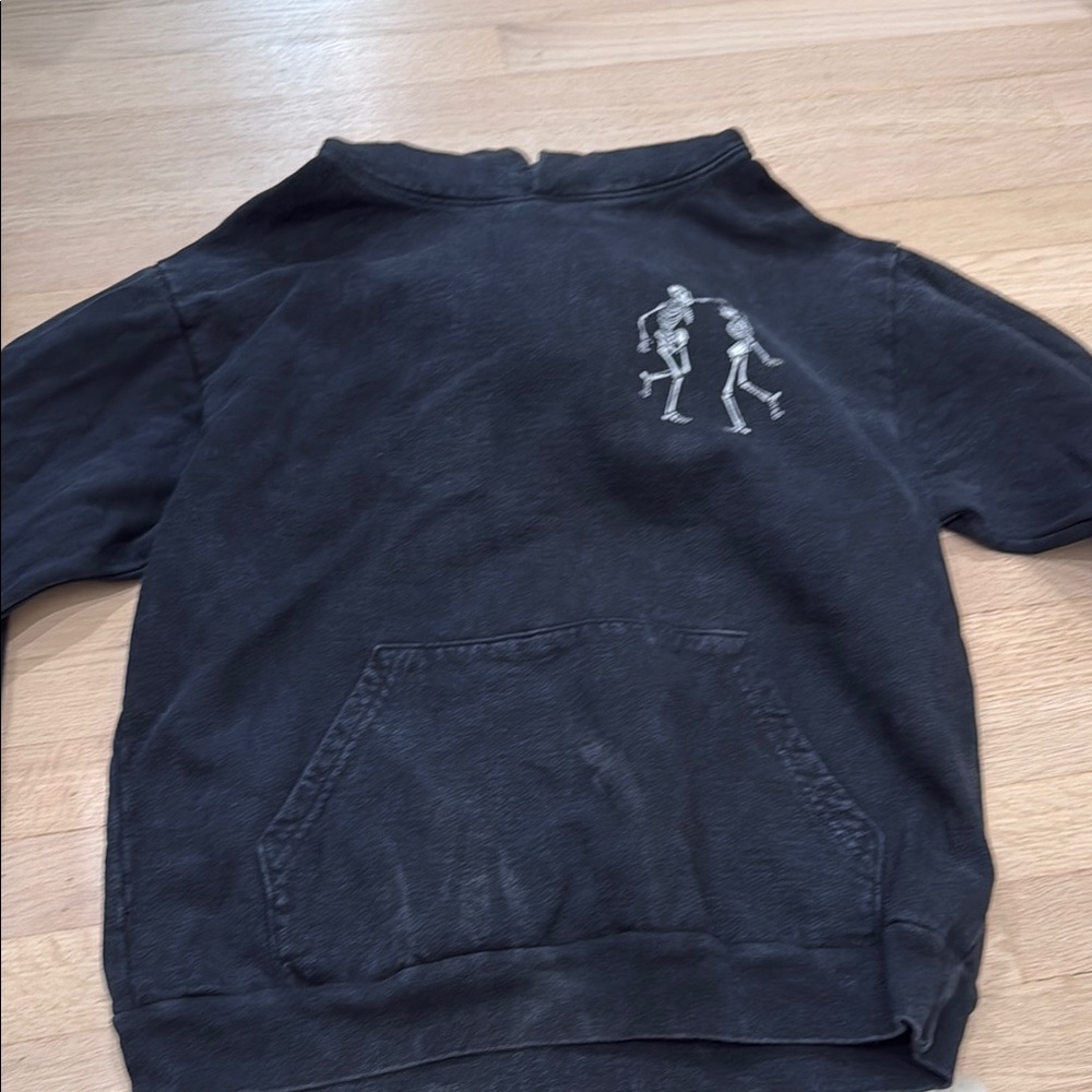 Black Skeleton Graphic Sweatshirt